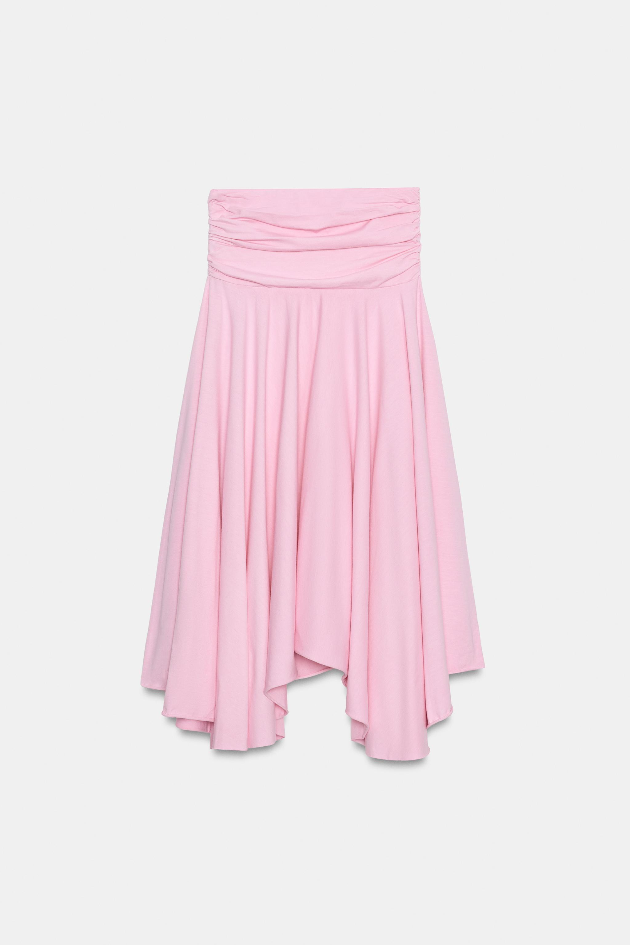 JUPE ASYMÉTRIQUE AVEC BANDE